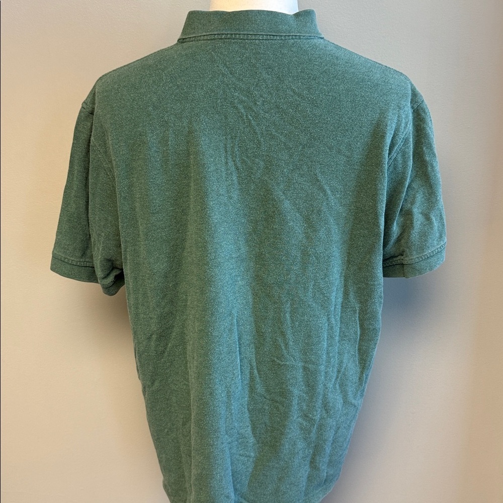 Lands' End Polo Shirt | 100% Cotton | Size XL | Green - Picture 5 of 7